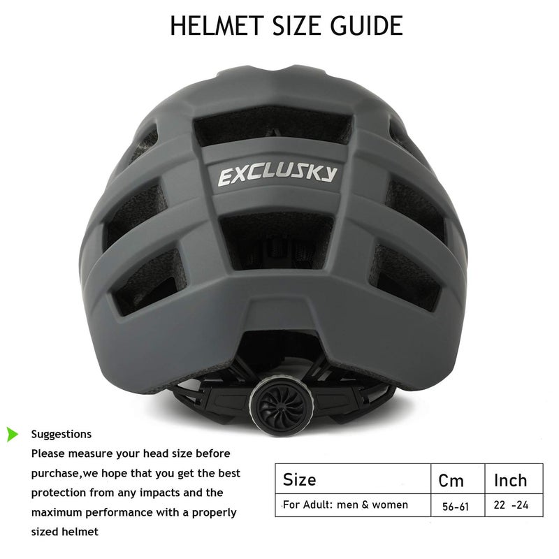Exclusky Bike Helmet Adults Lightweight Bicycle Helmet Mountain Bike Helmet for Men Women - Image 2